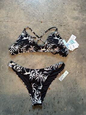 ROXY Tropical Print Bikini Set